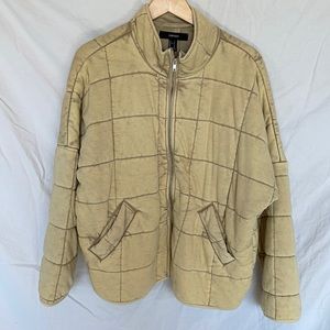 Neutral Quilted Dolman Jacket